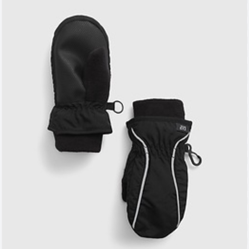 Baby Gap Toddler Snow Mittens Reflective Black